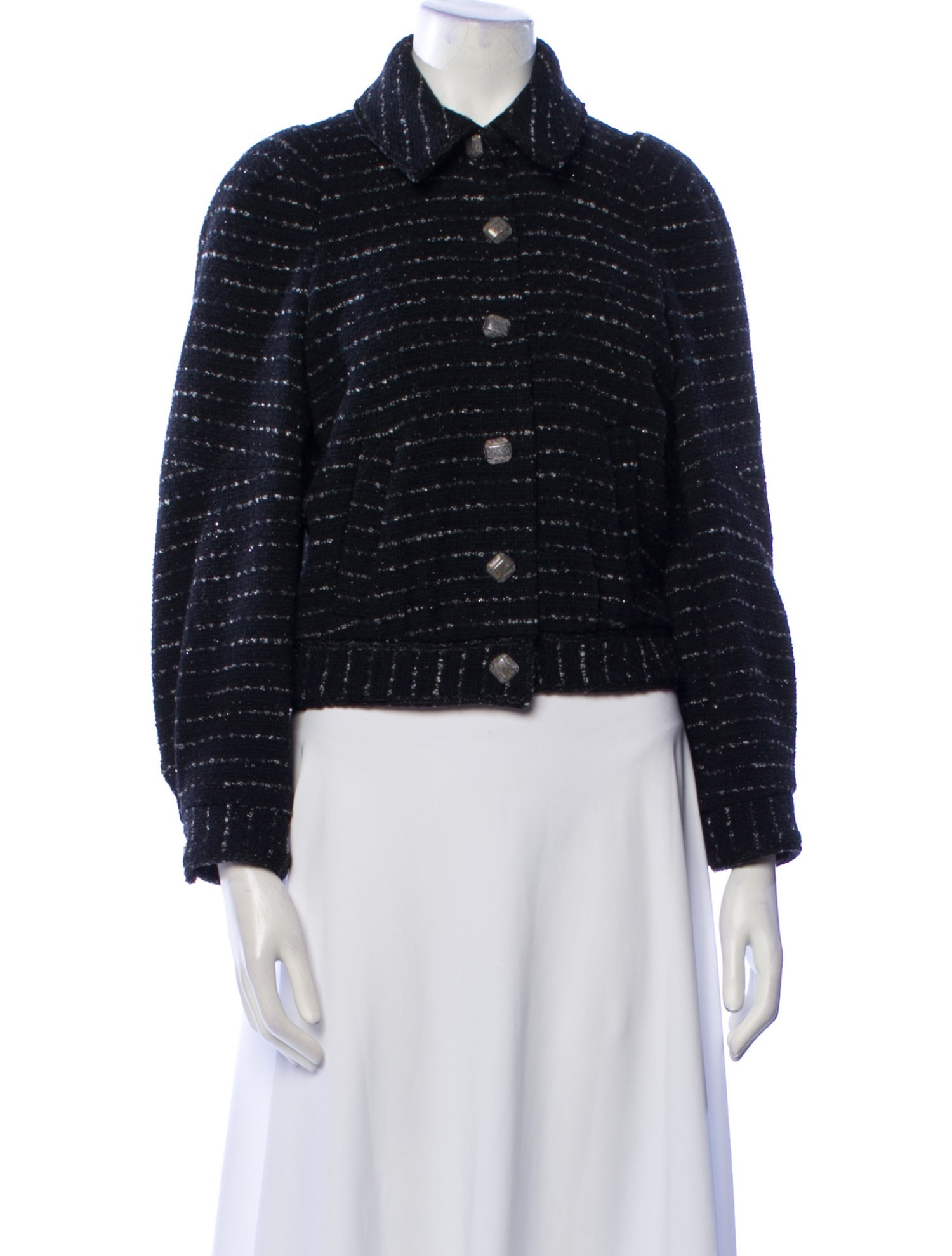 BA&SH Tweed Pattern Evening Jacket