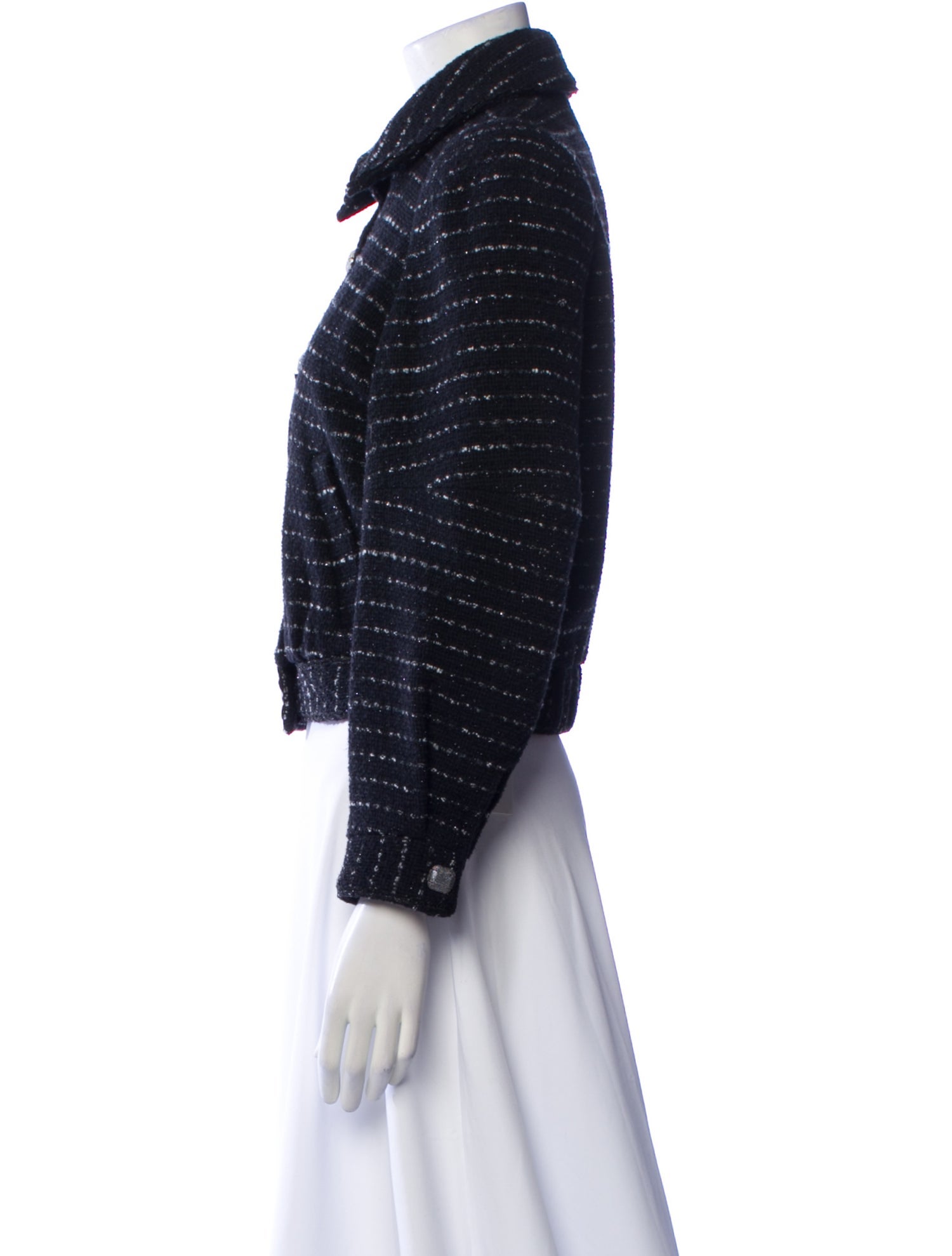 BA&SH Tweed Pattern Evening Jacket