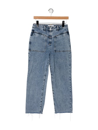 BA&SH High-Rise Straight Leg Jeans