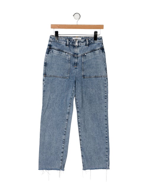 BA&SH High-Rise Straight Leg Jeans