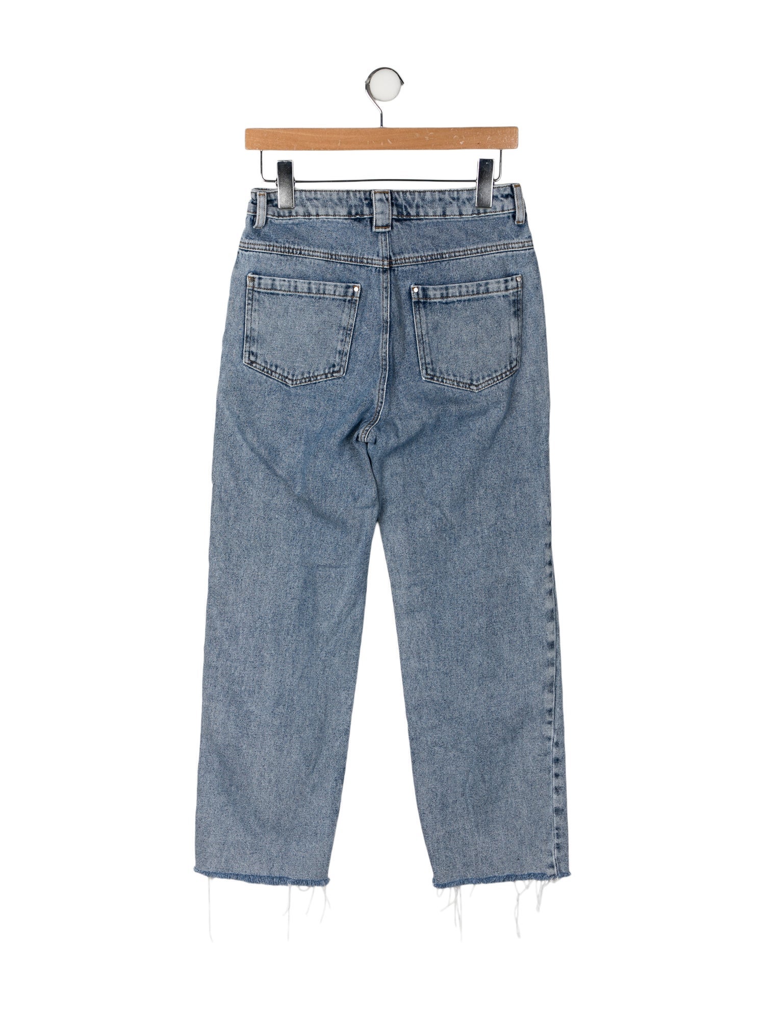 BA&SH High-Rise Straight Leg Jeans