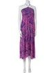 BA&SH Paisley Print Midi Length Dress