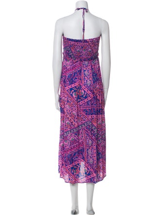 BA&SH Paisley Print Midi Length Dress