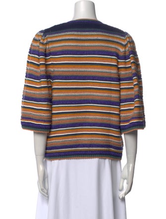 BA&SH Striped Crew Neck Top