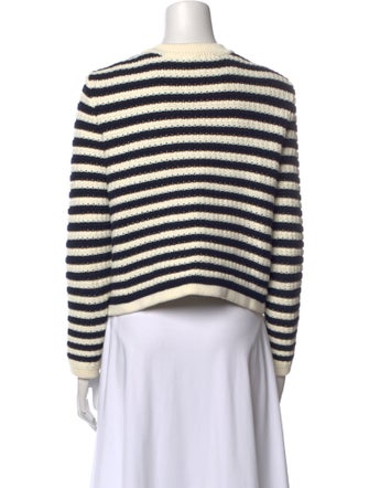 BA&SH Striped V-Neck Sweater