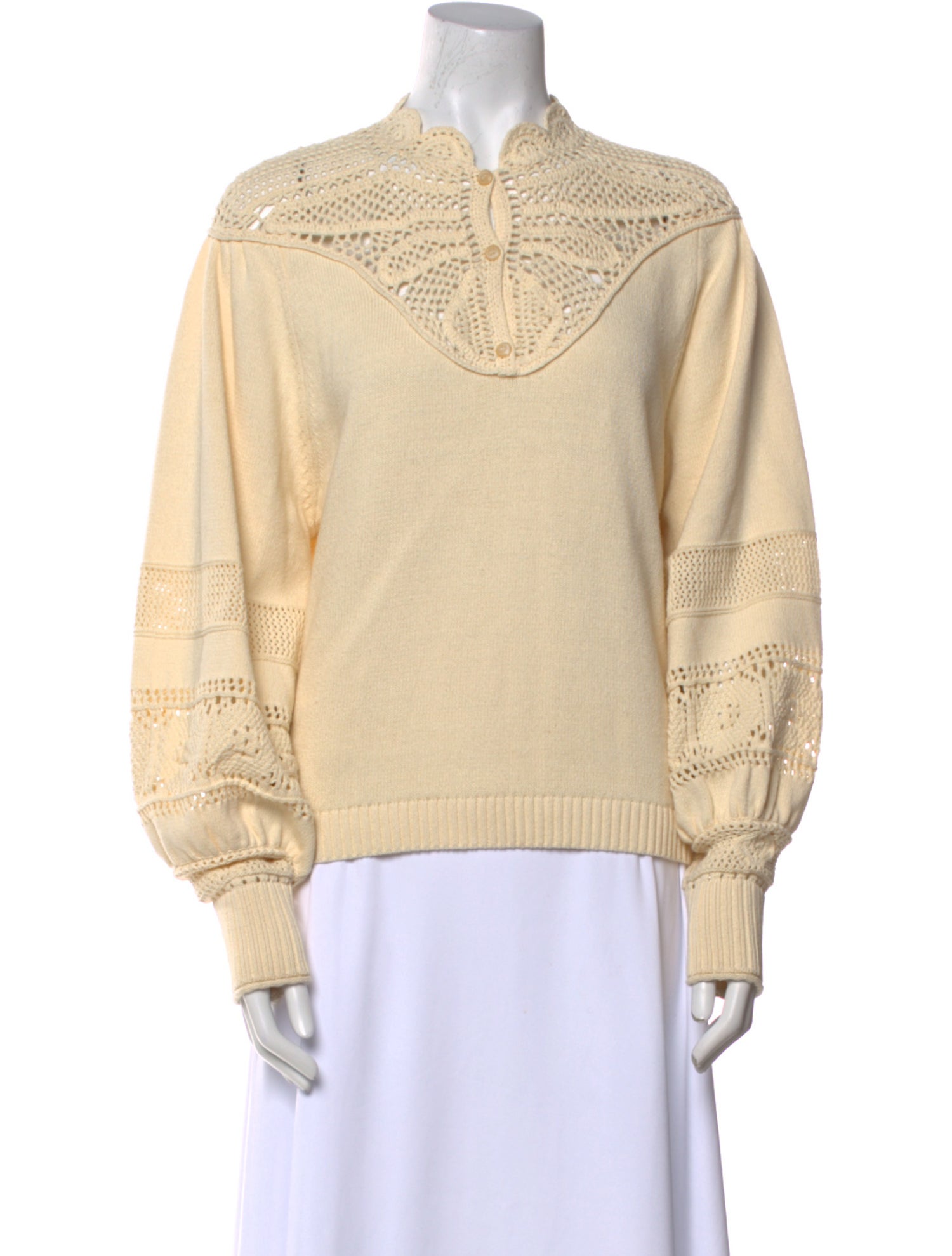 BA&SH Wool Mock Neck Sweatshirt