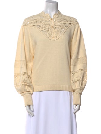 BA&SH Wool Mock Neck Sweatshirt