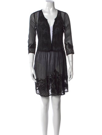 BA&SH V-Neck Mini Dress