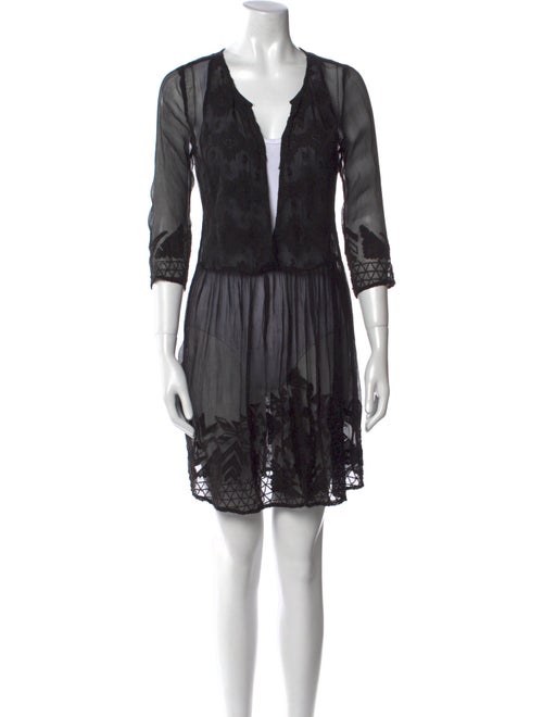 BA&SH V-Neck Mini Dress