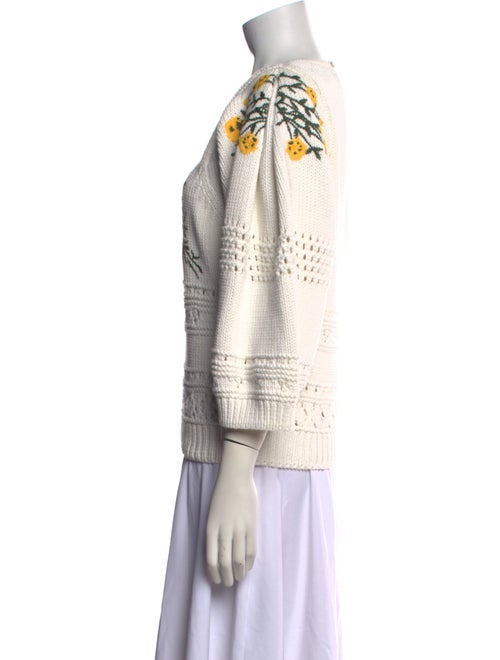 BA&SH Printed Scoop Neck Sweater