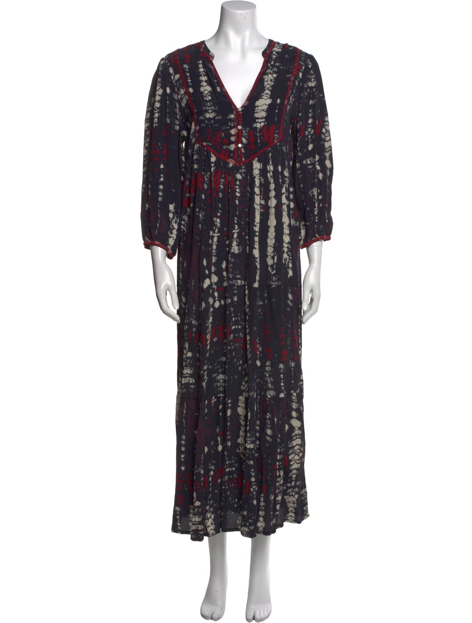 BA&SH Printed Long Dress