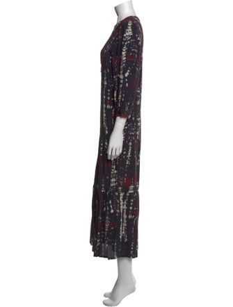 BA&SH Printed Long Dress