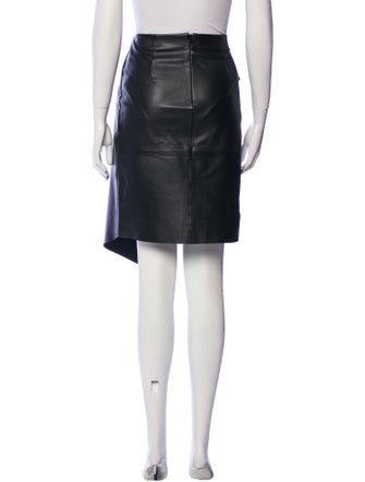 BA&SH Leather Knee-Length Skirt