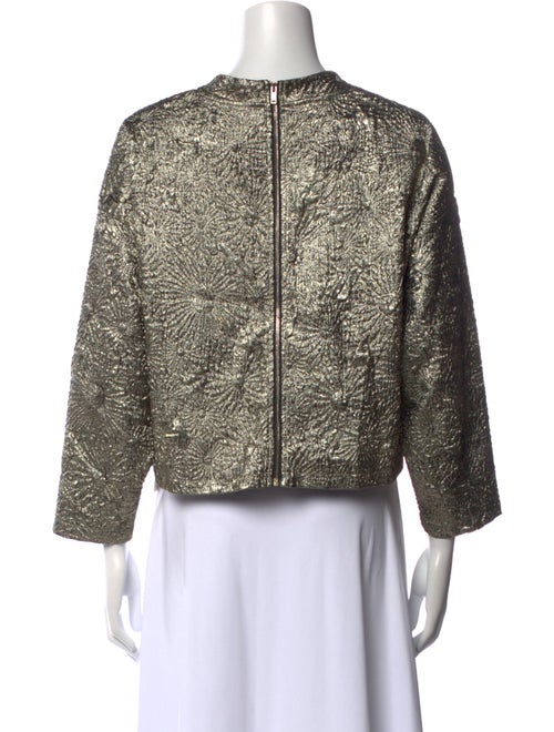 BA&SH Printed Mock Neck Crop Top