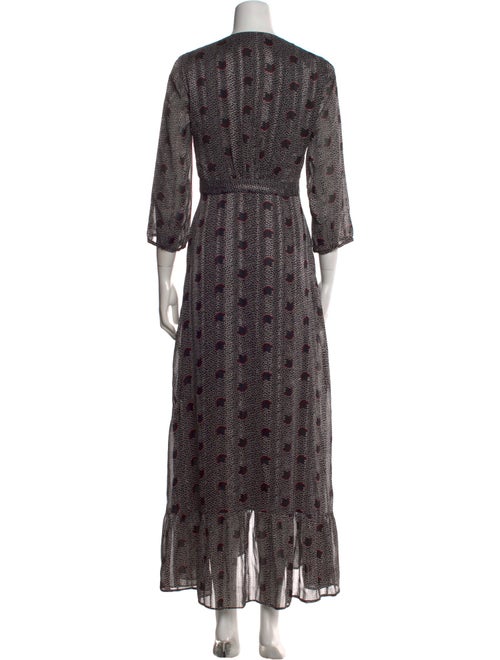 BA&SH Floral Print Long Dress