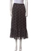 BA&SH Printed Midi Length Skirt