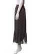 BA&SH Printed Midi Length Skirt