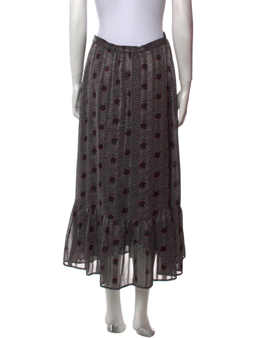 BA&SH Printed Midi Length Skirt