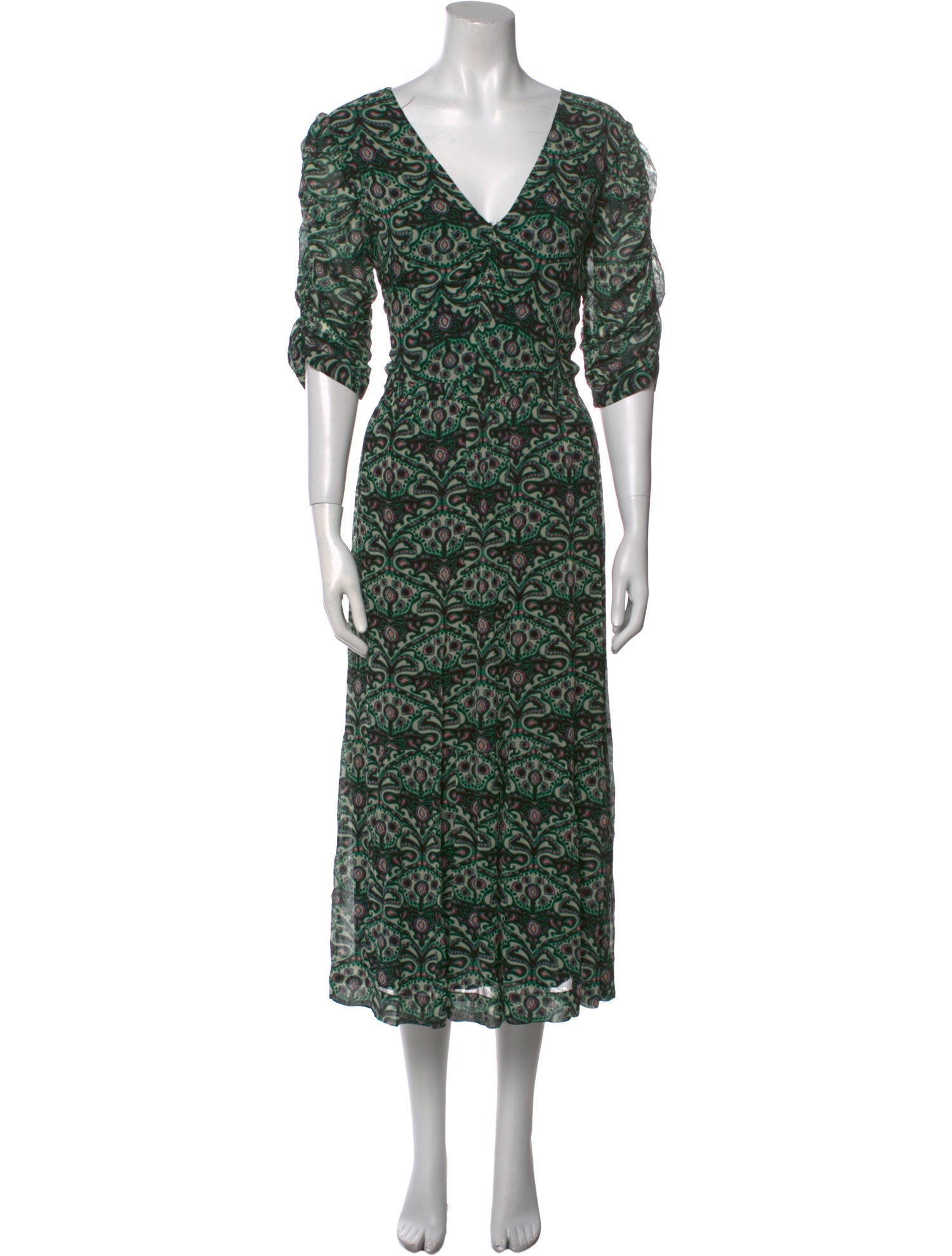 BA&SH Printed Long Dress