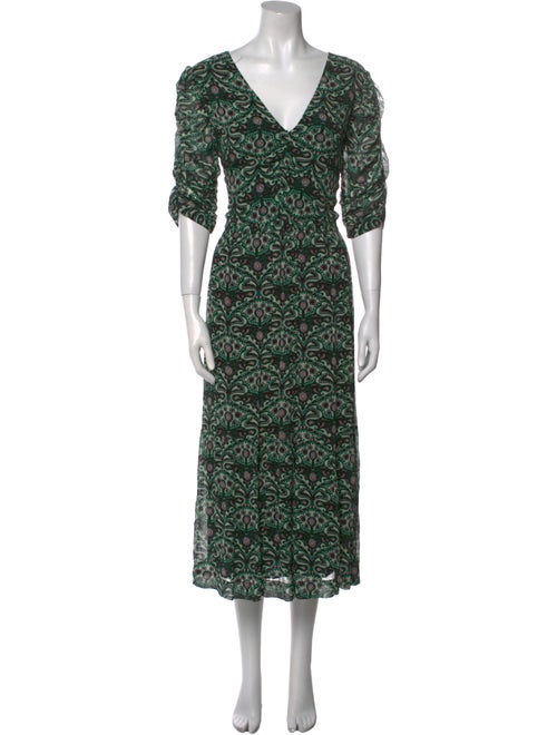 BA&SH Printed Long Dress