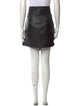 BA&SH Lamb Leather Knee-Length Skirt