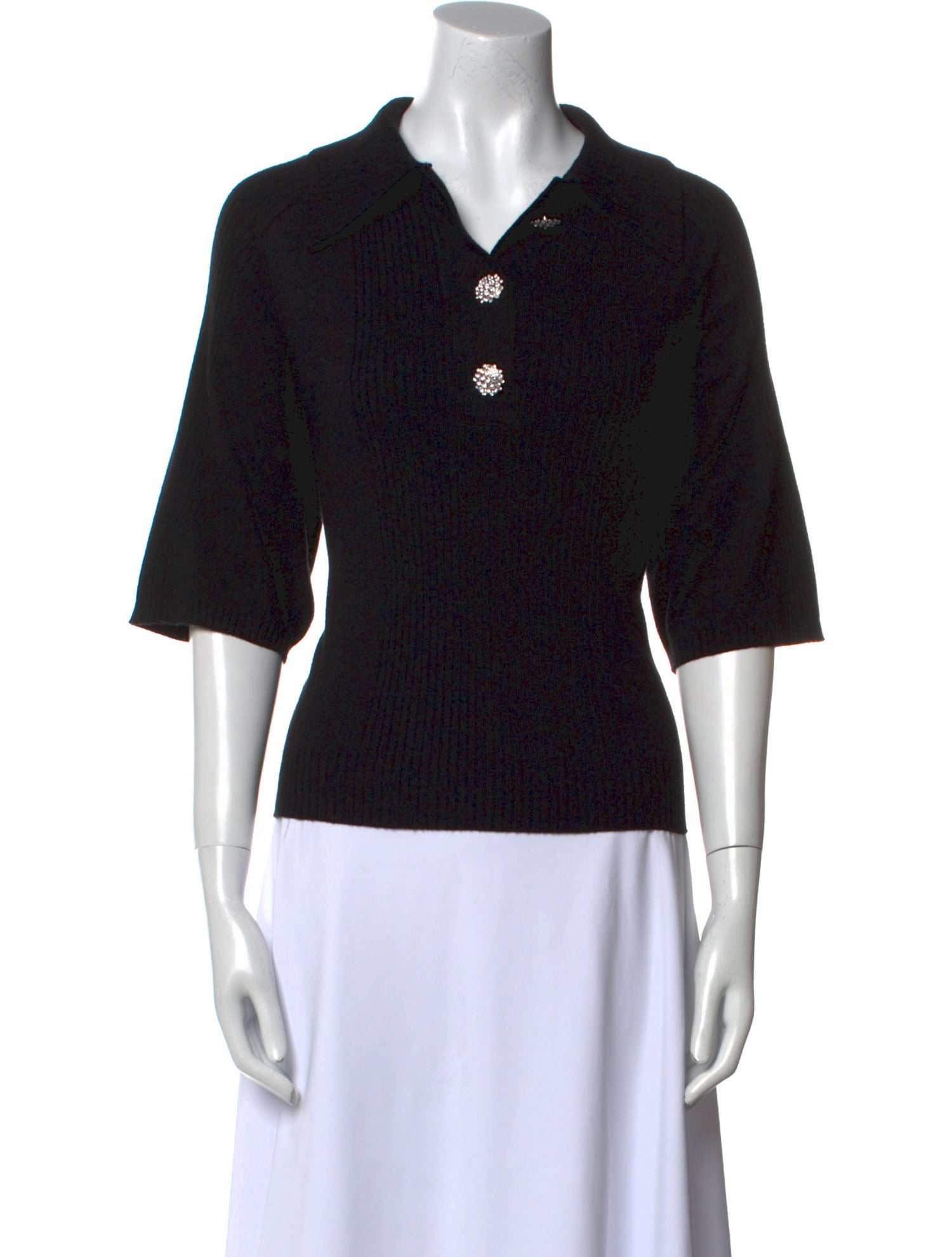 BA&SH Three-Quarter Sleeve Polo