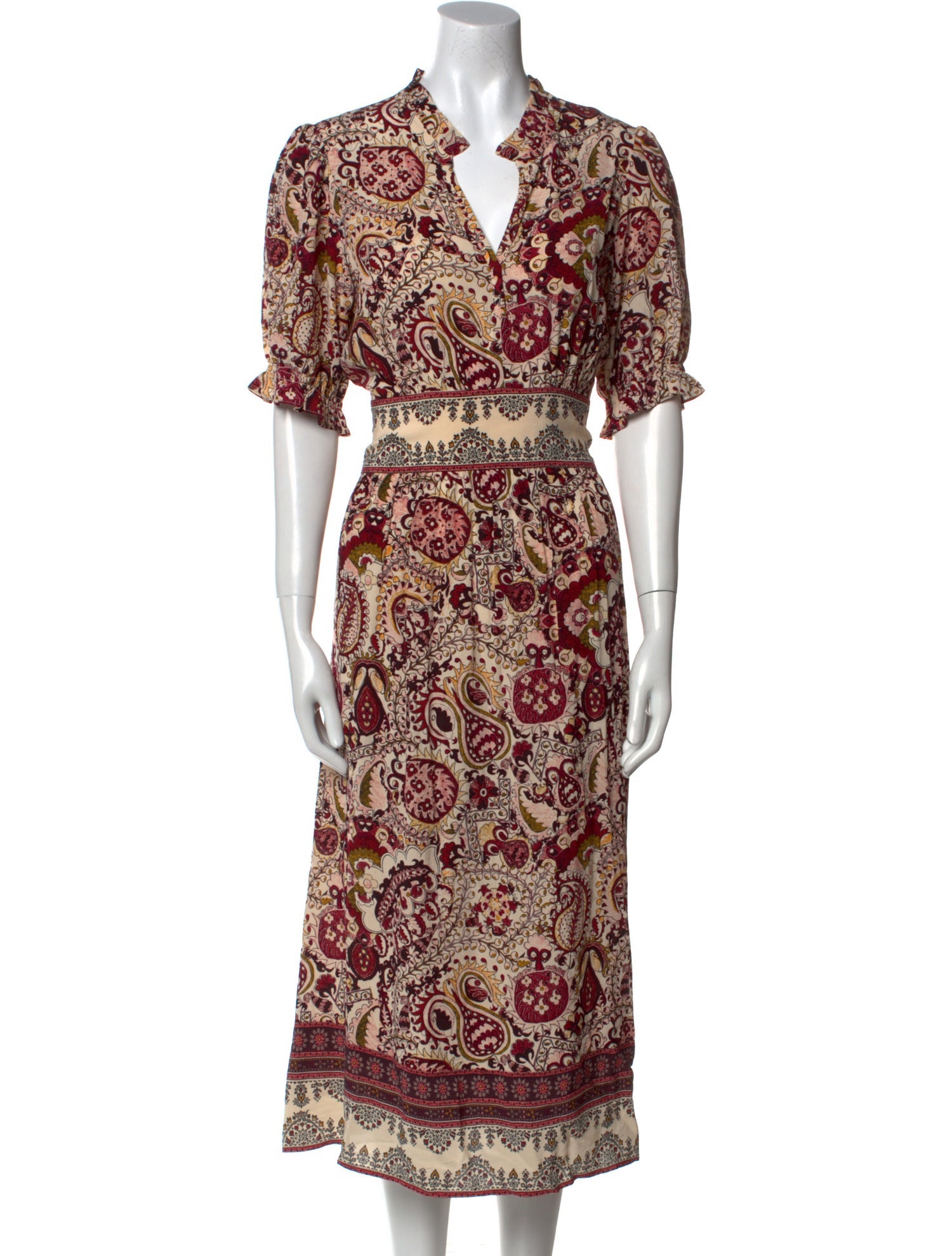 BA&SH Printed Long Dress