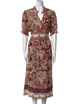 BA&SH Printed Long Dress