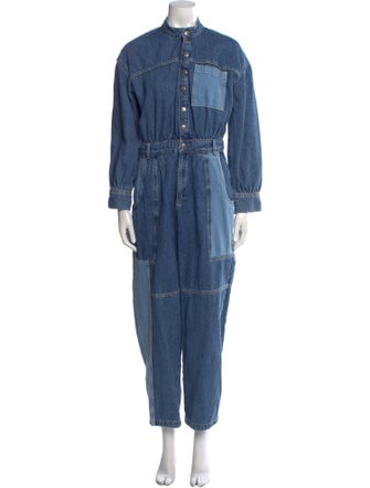 BA&SH Mock Neck Jumpsuit