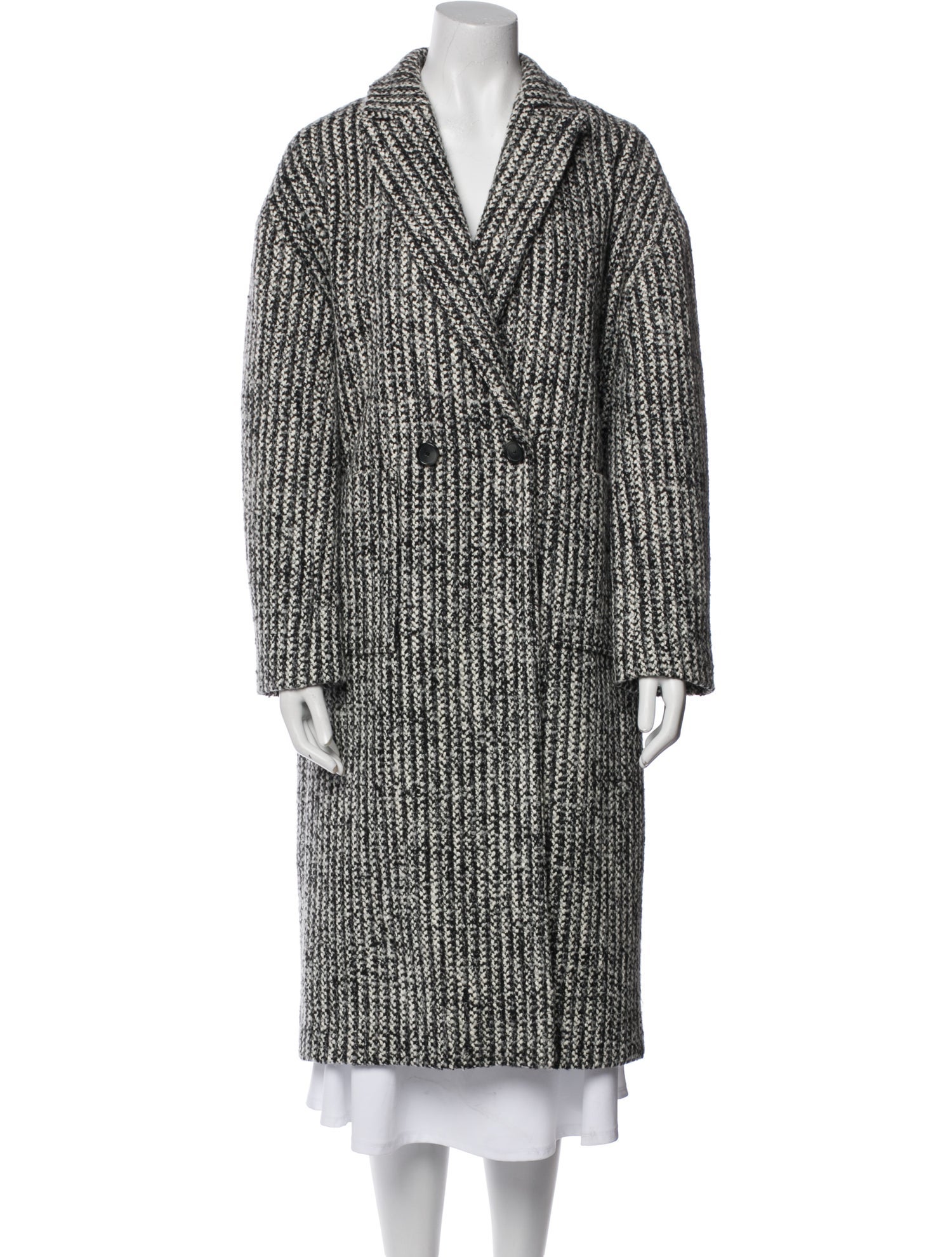 BA&SH Tweed Pattern Coat