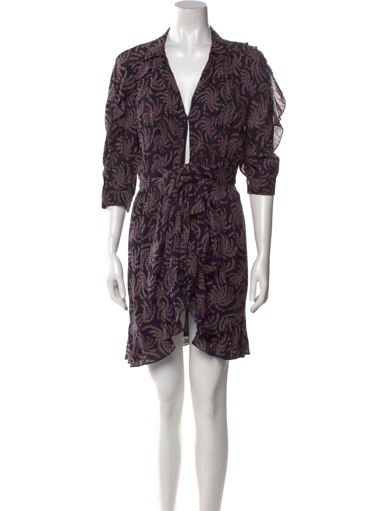 BA&SH Printed Mini Dress