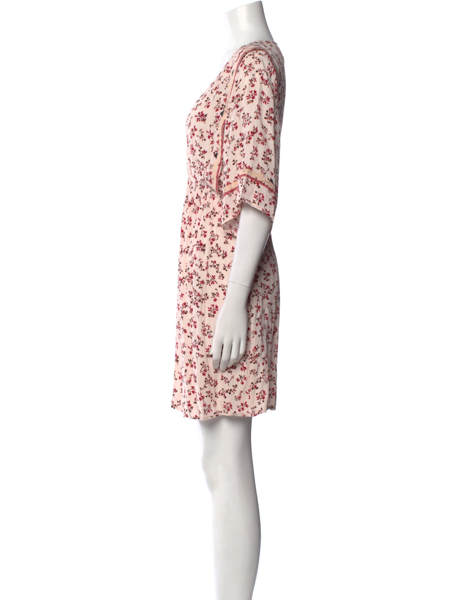 BA&SH Floral Print Mini Dress