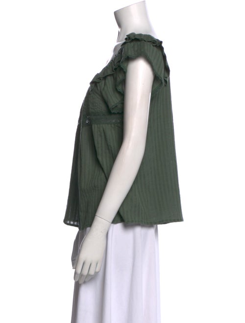 BA&SH Square Neckline Short Sleeve Top