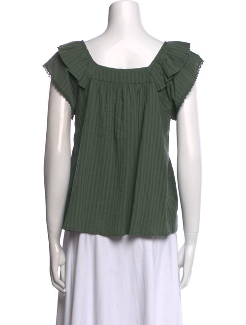 BA&SH Square Neckline Short Sleeve Top