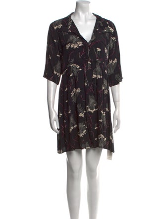 BA&SH Floral Print Mini Dress
