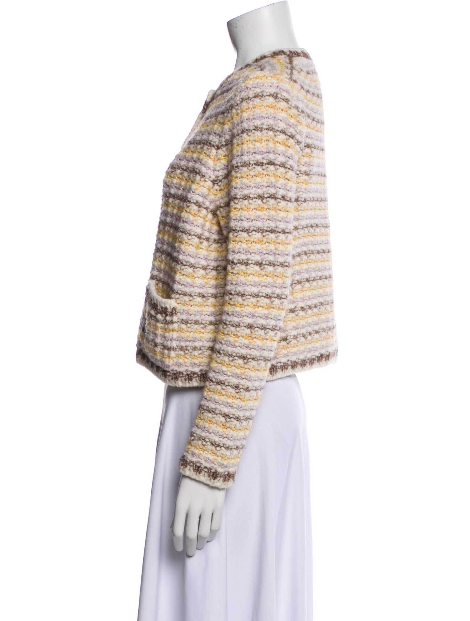 BA&SH Wool Tweed Pattern Evening Jacket