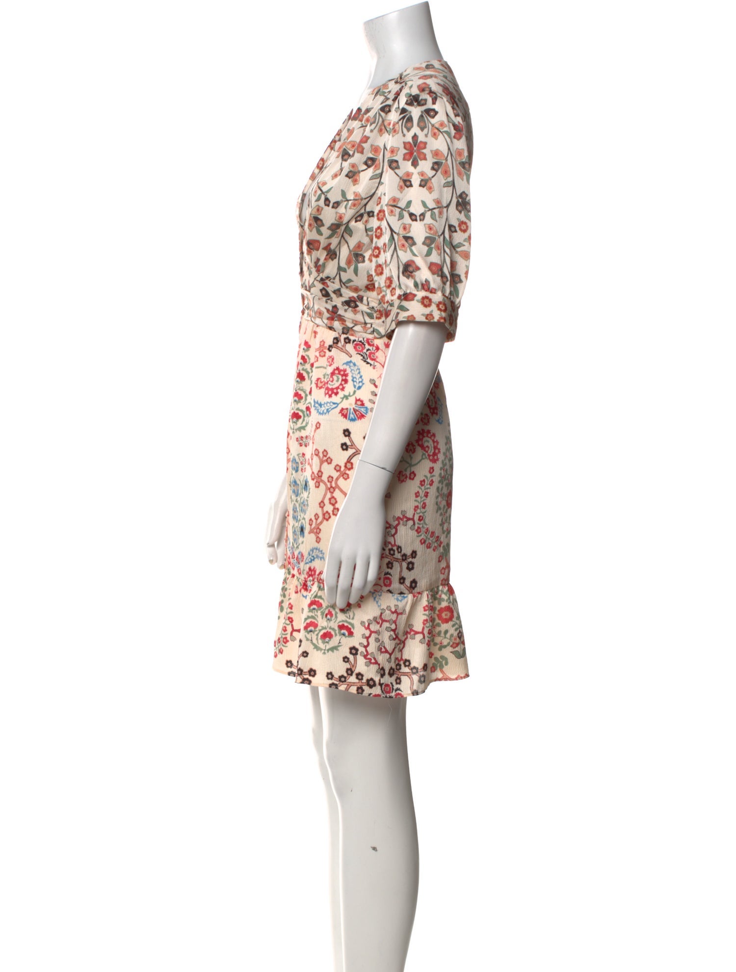 BA&SH Floral Print Knee-Length Dress
