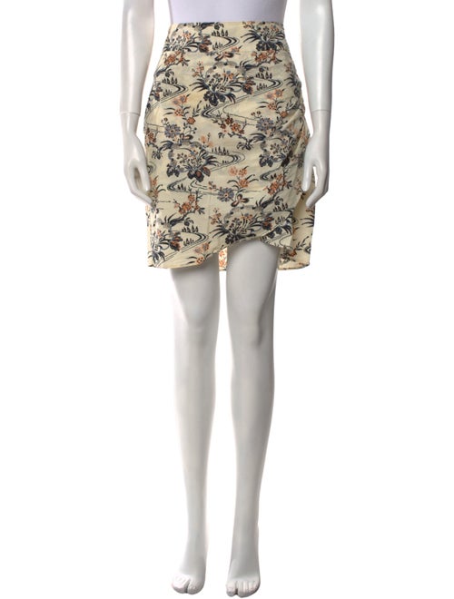 BA&SH Floral Print Knee-Length Skirt