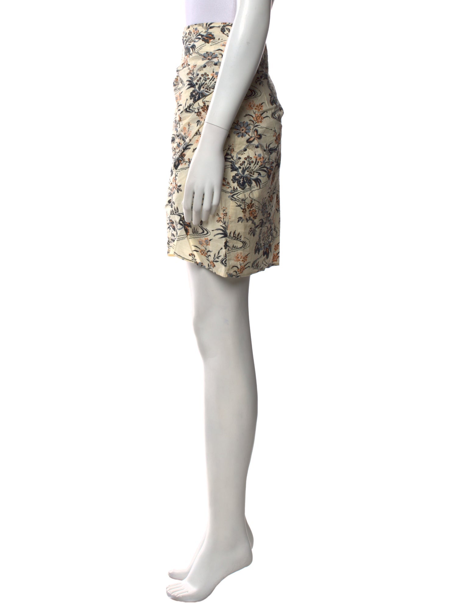 BA&SH Floral Print Knee-Length Skirt