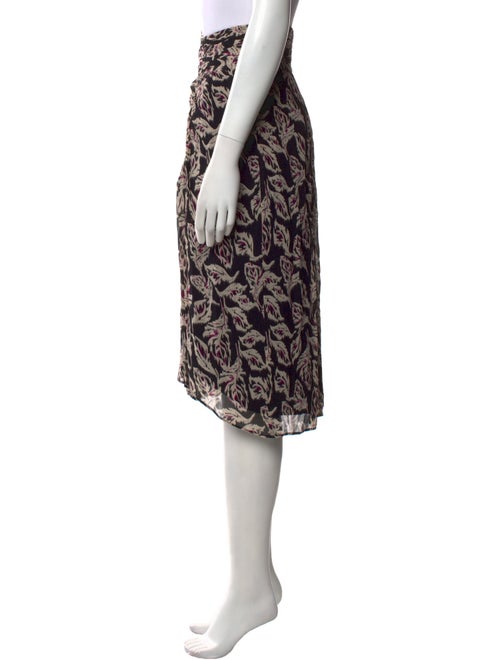 BA&SH Floral Print Midi Length Skirt