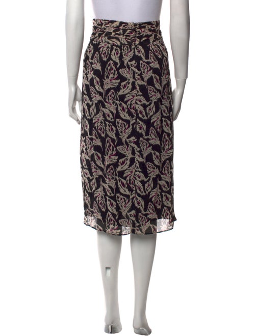 BA&SH Floral Print Midi Length Skirt