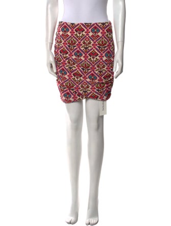 BA&SH Printed Mini Skirt