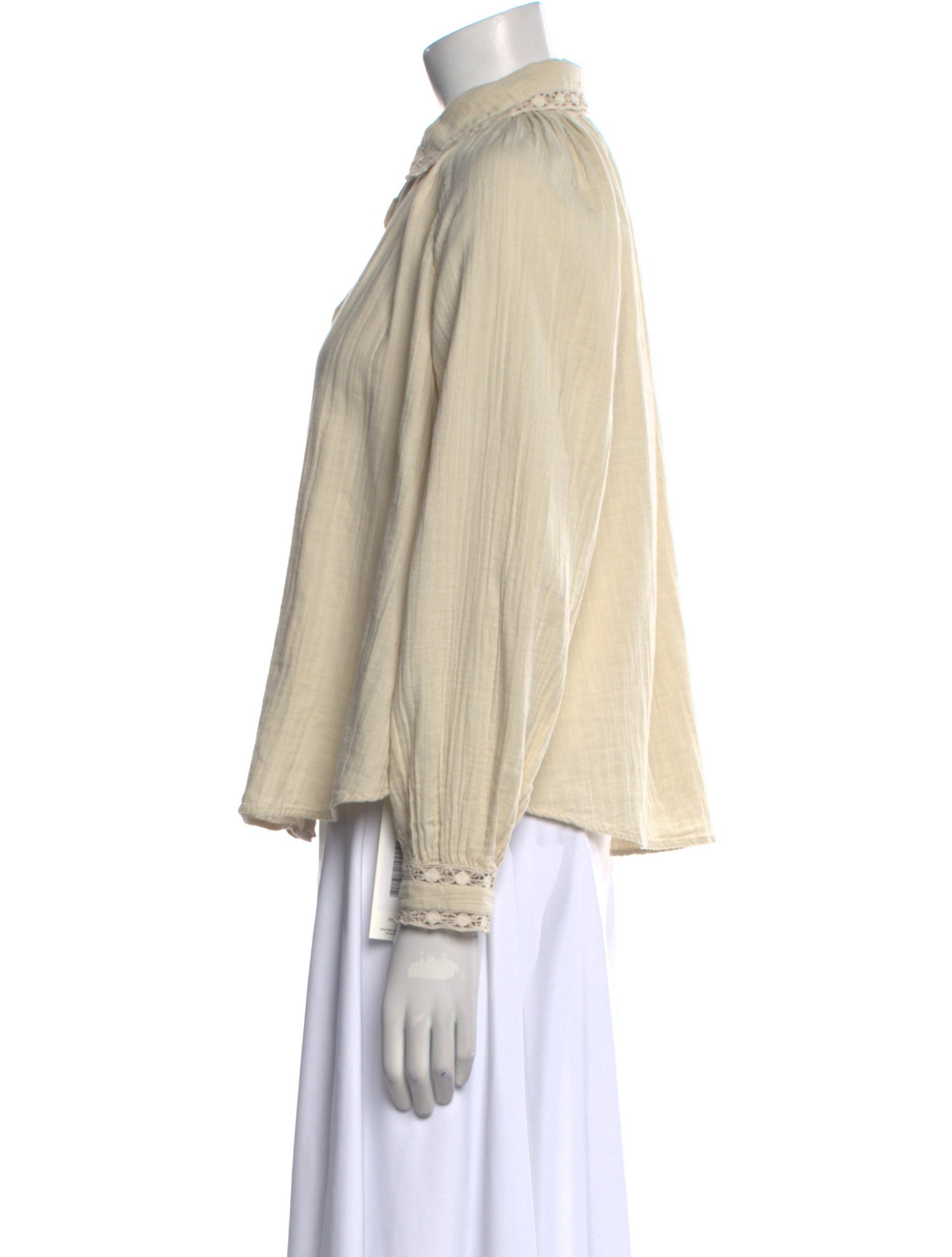 BA&SH Long Sleeve Button-Up Top