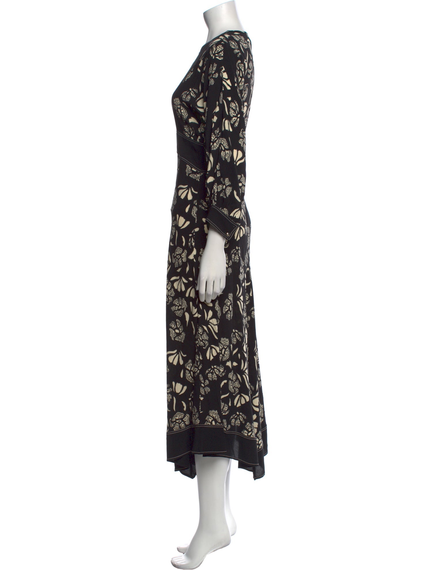 BA&SH Printed Long Dress w/ Tags