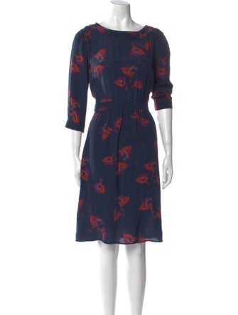 BA&SH Silk Knee-Length Dress