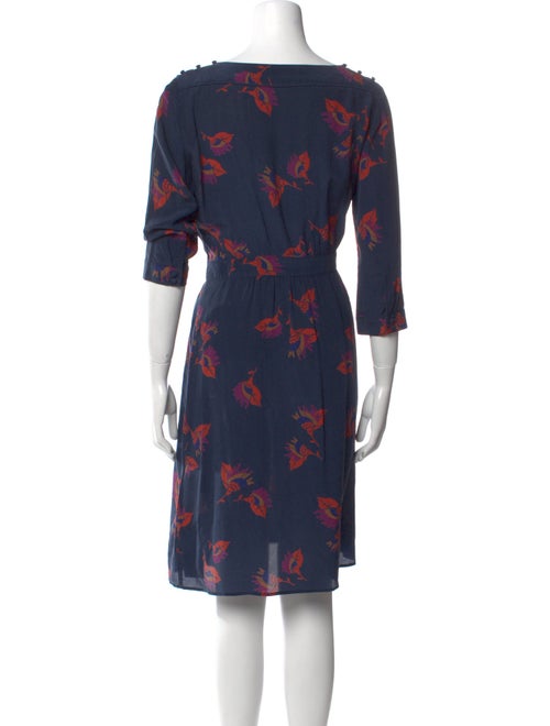 BA&SH Silk Knee-Length Dress