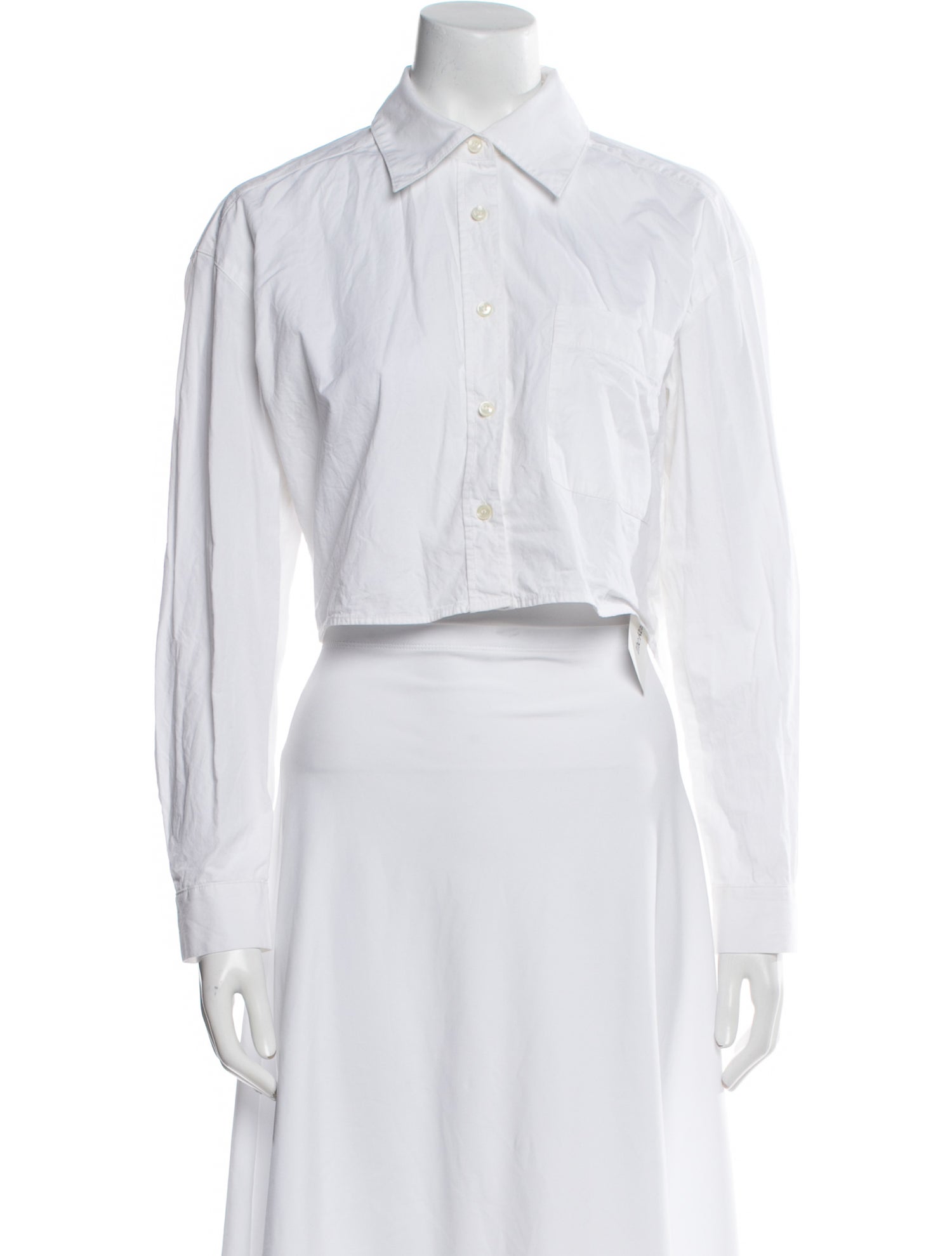 BA&SH Long Sleeve Crop Top