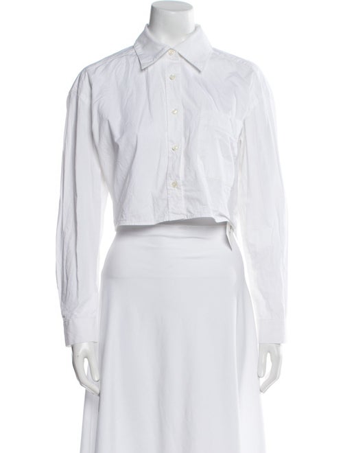 BA&SH Long Sleeve Crop Top