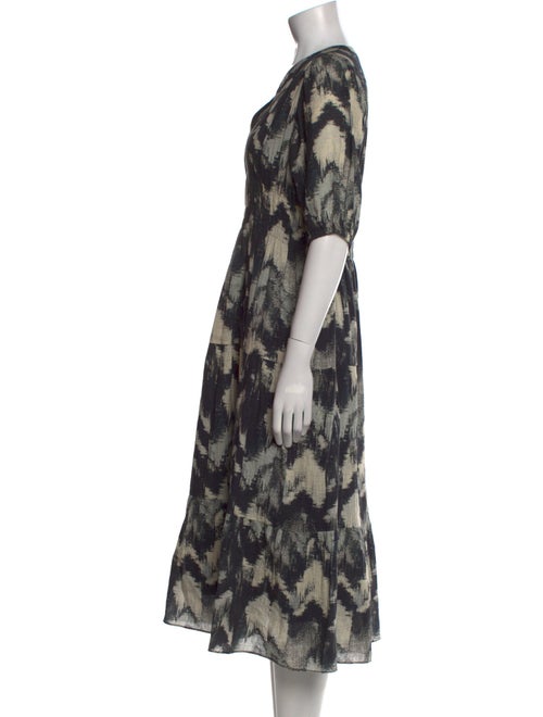 BA&SH Printed Midi Length Dress