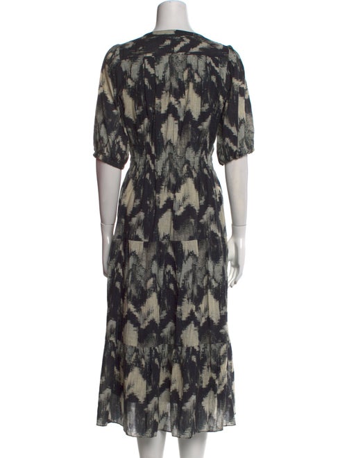 BA&SH Printed Midi Length Dress